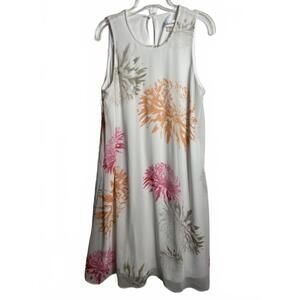 Calvin Klein Dress Mini Women's 4 White Floral Romantic